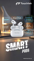 Touchtek Smart Pods Wireless Earbuds | Bluetooth 5.1 | Type-C Charging | 600H Standby